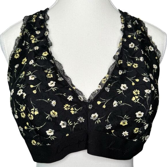 PINK Victoria's Secret Other - ▪️|EUC| VS PINK Lace Trim Padded Floral Strappy Bralette